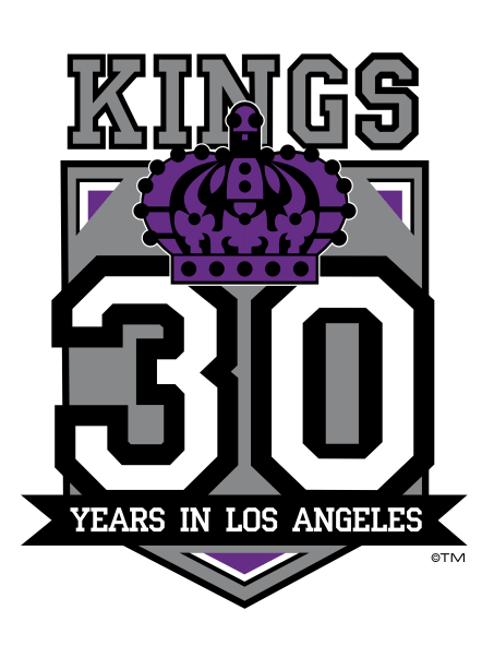 Los Angeles Kings 1996 97 Anniversary Logo iron on paper